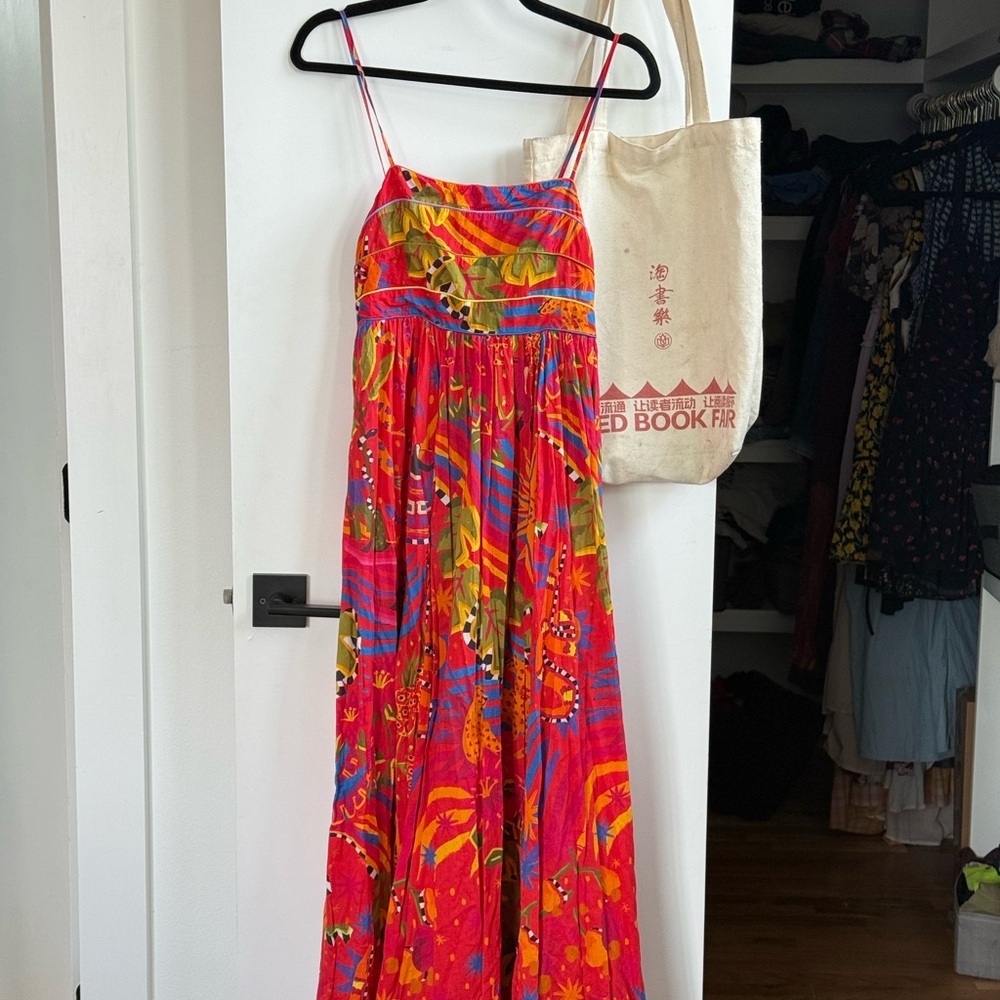 Colorful Maxi Dress with Spaghetti Straps - farm rio